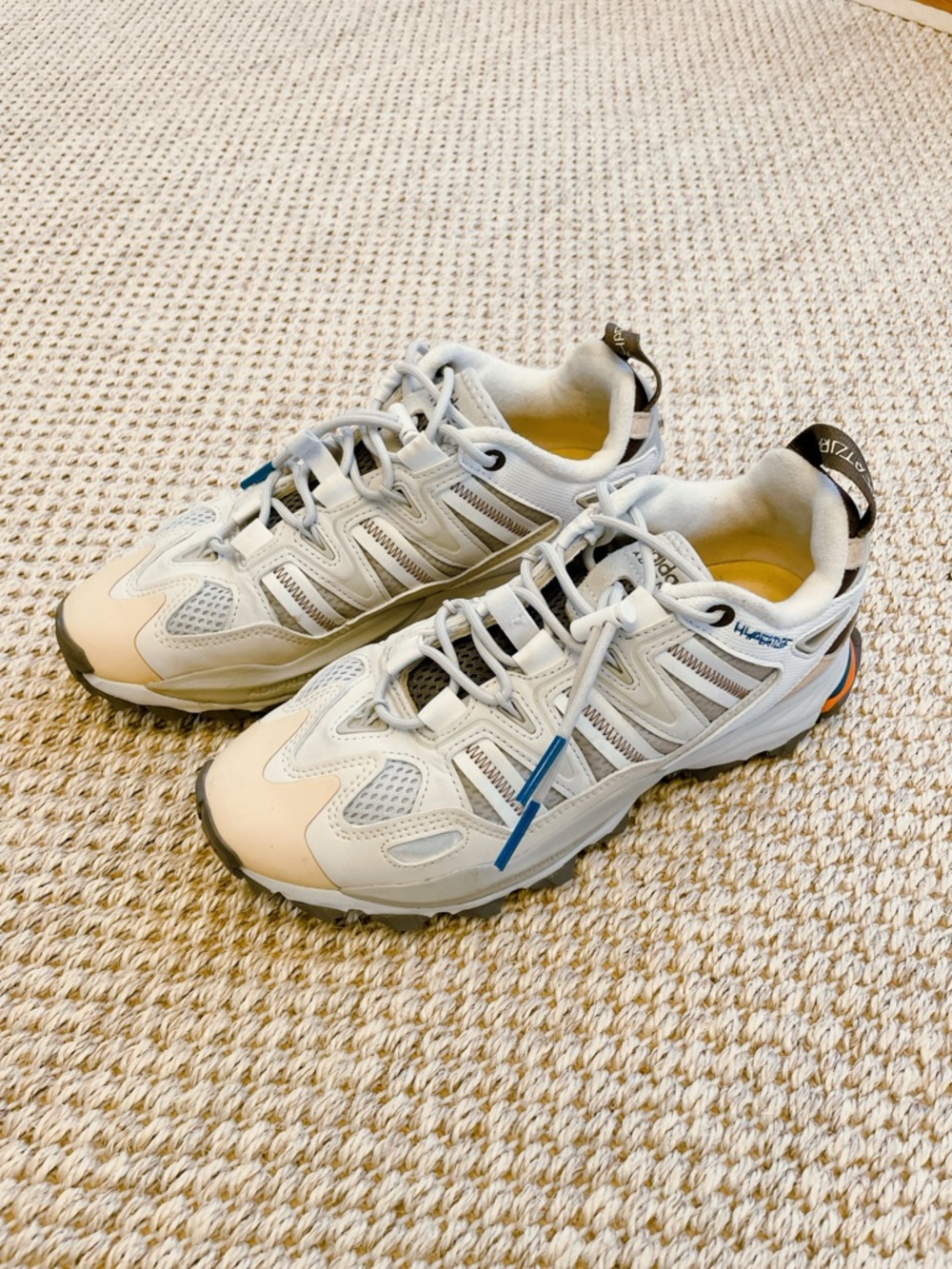 New Balance 610 Trail Running Sneakers in White and Beige